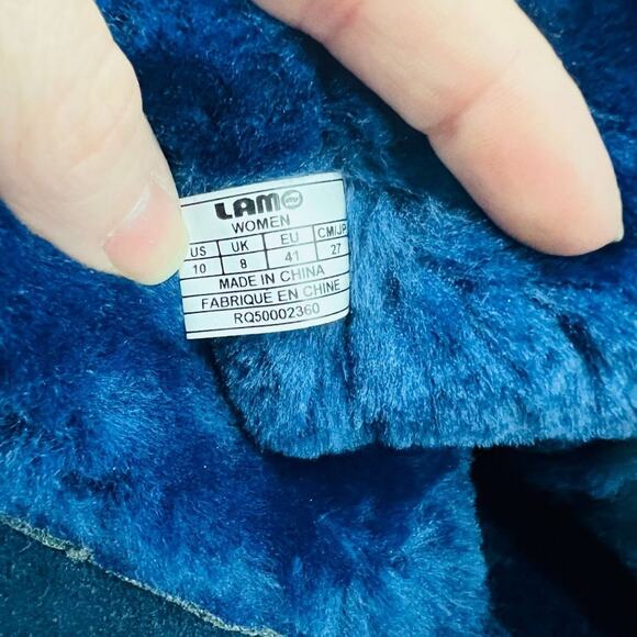 Lamo Water And Stain-resistant Suede Boots Willow Faux Fur Lining Womens 10 - Picture 8 of 9